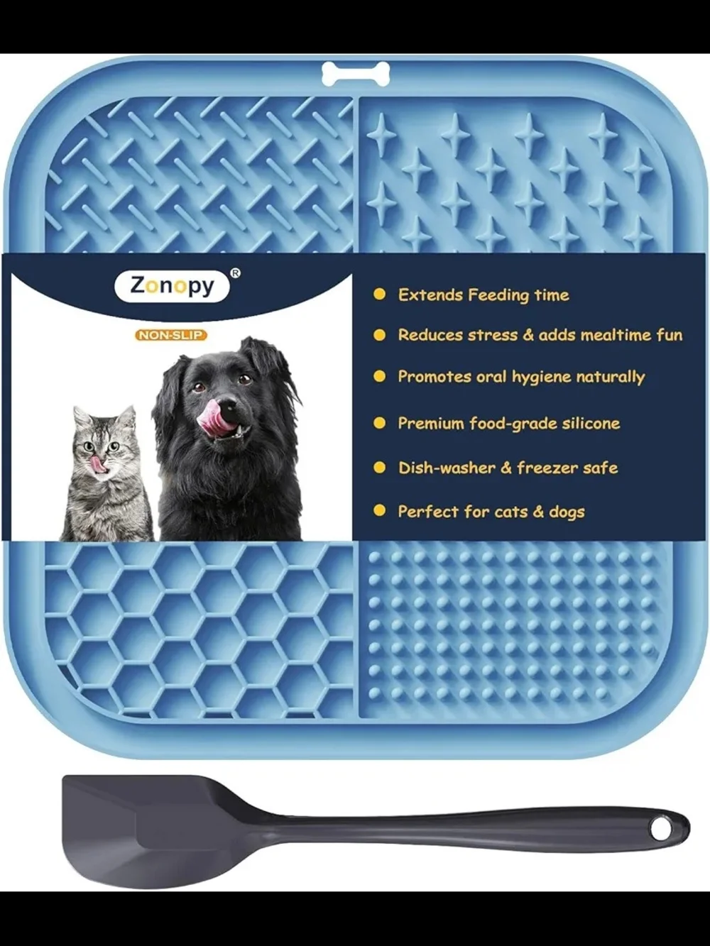 Zonopy Pet Slow Feeder Mat - Light Blue